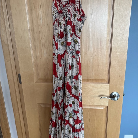 Free People Red and White Floral Maxi Dress - Picture 4 of 4